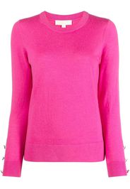 Michael Michael Kors button-fastening cuff knit jumper - Rosa