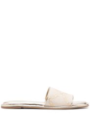 Michael Michael Kors Hayworth leather slides - Toni neutri