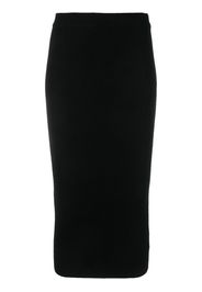 Michael Michael Kors ribbed-knit wool-blend skirt - Nero