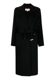 Michael Michael Kors Cappotto doppiopetto con cintura - Nero