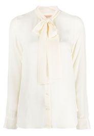 Michael Michael Kors pussy-collar long-sleeved shirt - Toni neutri