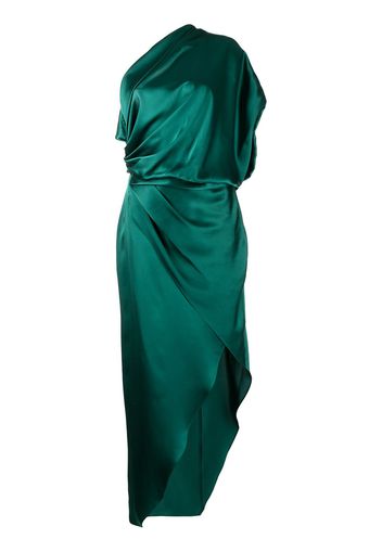 Michelle Mason Abito midi drappeggiato - Verde