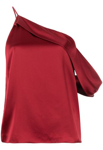 Michelle Mason Top asimmetrico - Rosso