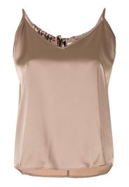 Michelle Mason silk camisole and short set - Toni neutri