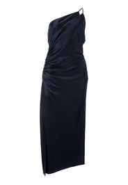Michelle Mason plunge back silk dress - Blu
