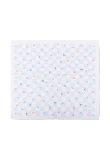Miki House Asciugamano con stampa - Bianco