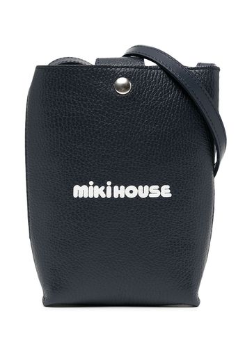 Miki House Borsa a spalla con stampa - Nero