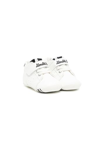 Miki House Sneakers con ricamo - Bianco