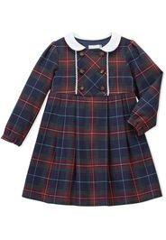 Miki House Abito doppiopetto tartan - Blu