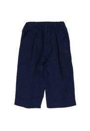 Miki House Shorts dritti con ricamo - Blu