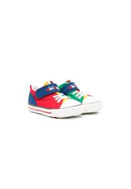 Miki House Sneakers con design color-block - Rosso