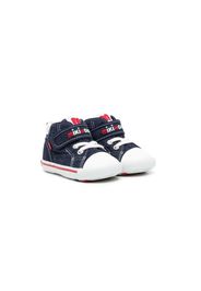 Miki House Sneakers alte con ricamo - Blu