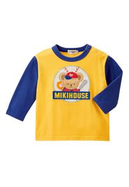 Miki House T-shirt con ricamo - Giallo