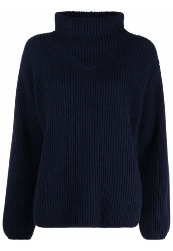 MILA SCHON roll-neck jumper - Blu