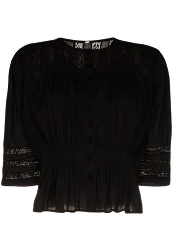 Barton lace panelled blouse