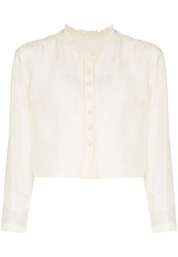 Edith silk button-down top