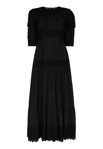 Eve tiered cotton long dress