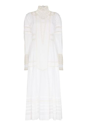 Marie organic cotton lace midi dress