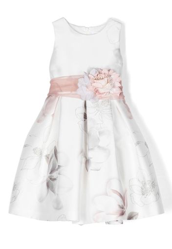 Mimilù floral-print sleeveless dress - Bianco