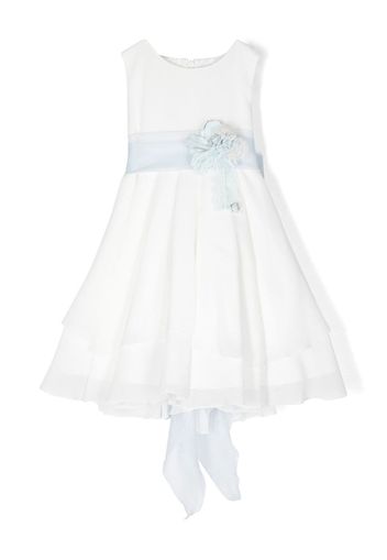 Mimilù special occasion tie waist dress - Bianco