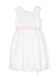 Mimilù Chantilly-lace tulle dress - Bianco