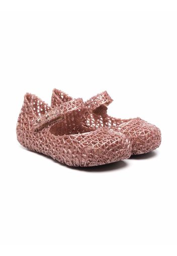 Mini Melissa Ballerine con dettaglio cut-out - Rosa