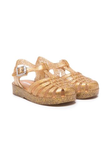 Mini Melissa glitter jelly sandals - Giallo