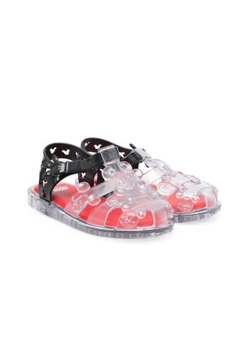 Mini Melissa x Disney buckle-fastening jelly shoes - Bianco