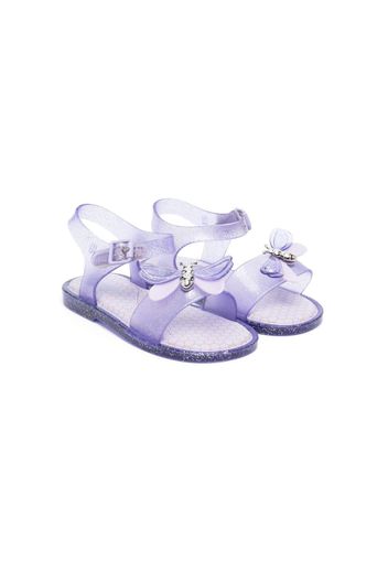 Mini Melissa appliqué-detail open-toe sandals - Viola