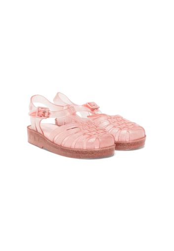 Mini Melissa Possession glitter-detail jelly shoes - Rosa