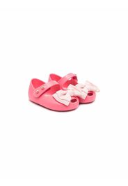 Mini Melissa bow-detailed ballerina shoes - Rosa