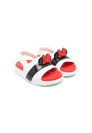 Mini Melissa bow-detail open toe sandals - Bianco