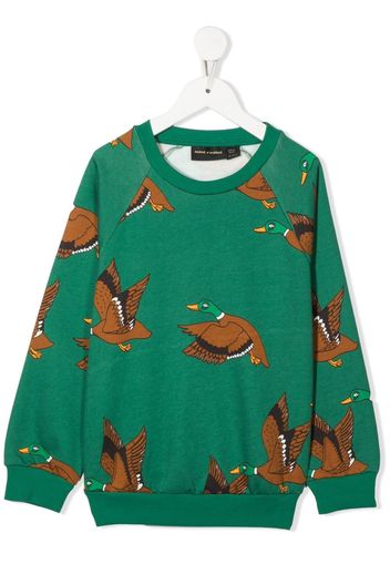 Mini Rodini duck print sweatshirt - Verde