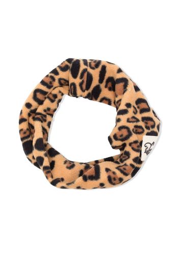 MINI RODINI leopard-print neck scarf - Toni neutri