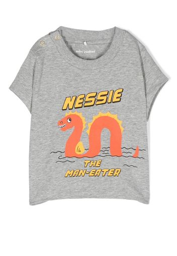 Mini Rodini Nessie graphic-print T-shirt - Grigio