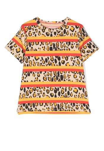 Mini Rodini leopard-print crew-neck T-shirt - Toni neutri