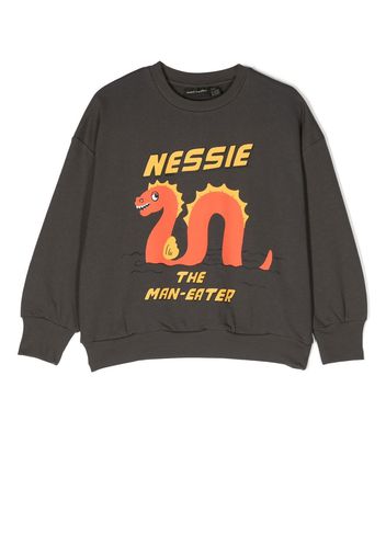 Mini Rodini Nessie print cotton sweatshirt - Verde