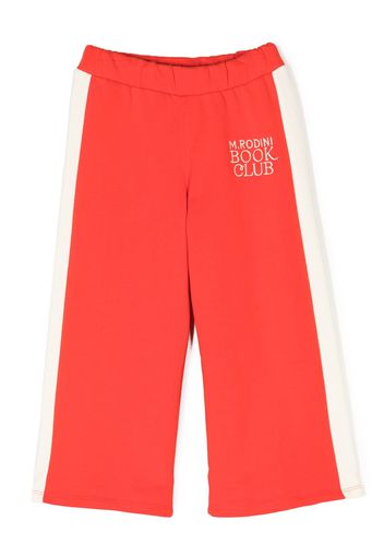 Mini Rodini straight-leg track pants - Rosso