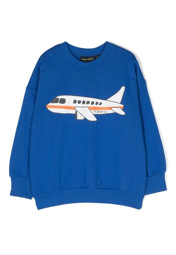 Mini Rodini Airplane cotton sweatshirt - Blu