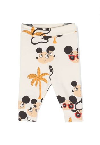 Mini Rodini all-over graphic-print trousers - Toni neutri