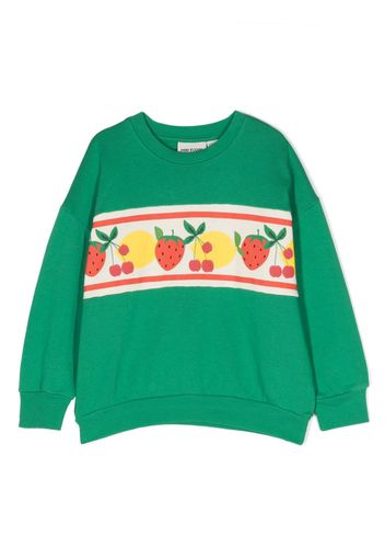 Mini Rodini fruit-motif cotton sweatshirt - Verde