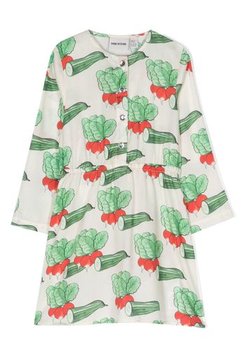 Mini Rodini fruit-print lyocell dress - Bianco