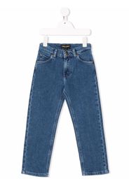 Mini Rodini straight-leg organic-cotton jeans - Blu