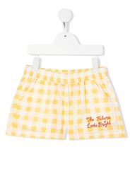 Mini Rodini logo gingham shorts - Giallo