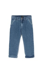 Mini Rodini Chino con pieghe - Blu