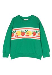 Mini Rodini fruit-motif cotton sweatshirt - Verde