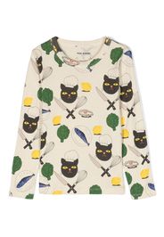 Mini Rodini Chef Cat long-sleeve T-shirt - MULTI