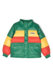 Mini Rodini logo-patch padded jacket - Verde