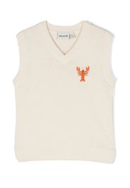 Mini Rodini sleeveless organic wool jumper - Toni neutri