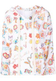 Mira Mikati sketch-print cotton hoodie - Multicolore